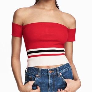 H&M off the shoulder top